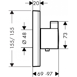Смеситель для душа Hansgrohe Ecostat S 15760990S полированное золото